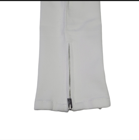 NWOT Martha Stewart Knit Denim Ankle Jeans Pull-on Women's Size 6 White - Picture 8 of 11